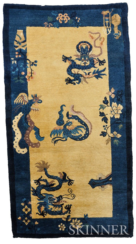 Appraisal: Chinese Rug early th century wool on cotton foundation field