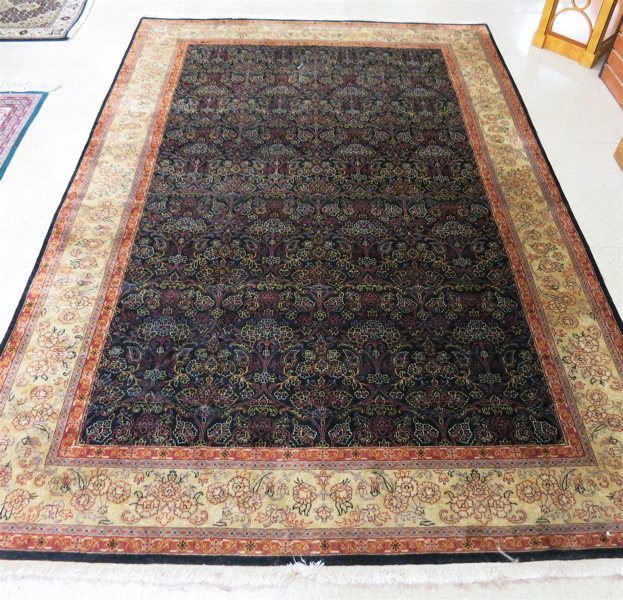 Appraisal: HAND KNOTTED ORIENTAL CARPET Indo-Persian having an overall floral decorated