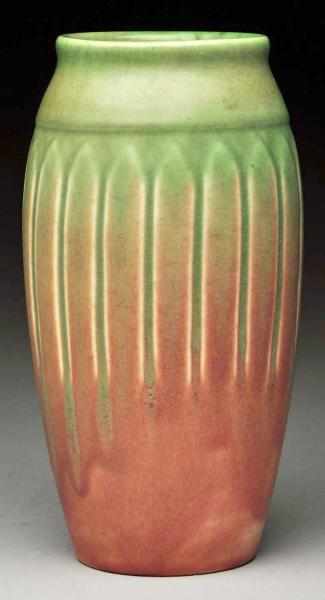 Appraisal: Rookwood Ribbed Body Vase Description Green fading to pink Marked