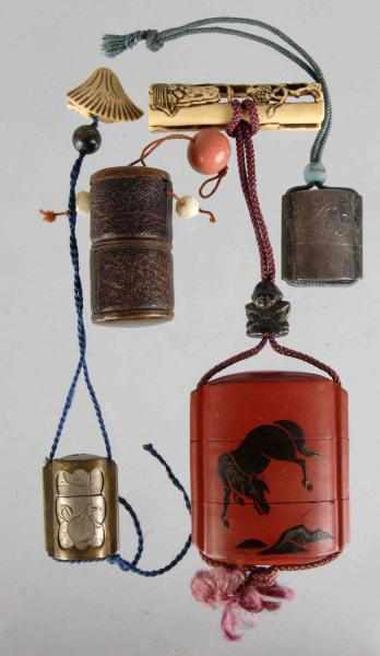 Appraisal: Lot of Chinese Opium Cases Description Includes three cases made