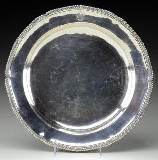 Appraisal: ENGLISH GEORGIAN SILVER PLATE WITH RUSSIAN IMPERIAL SEAL ENGLISH GEORGIAN