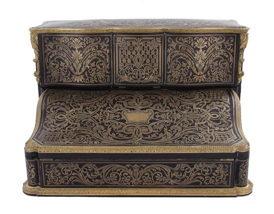 Appraisal: French boullework document box attributed to Tahan late th century