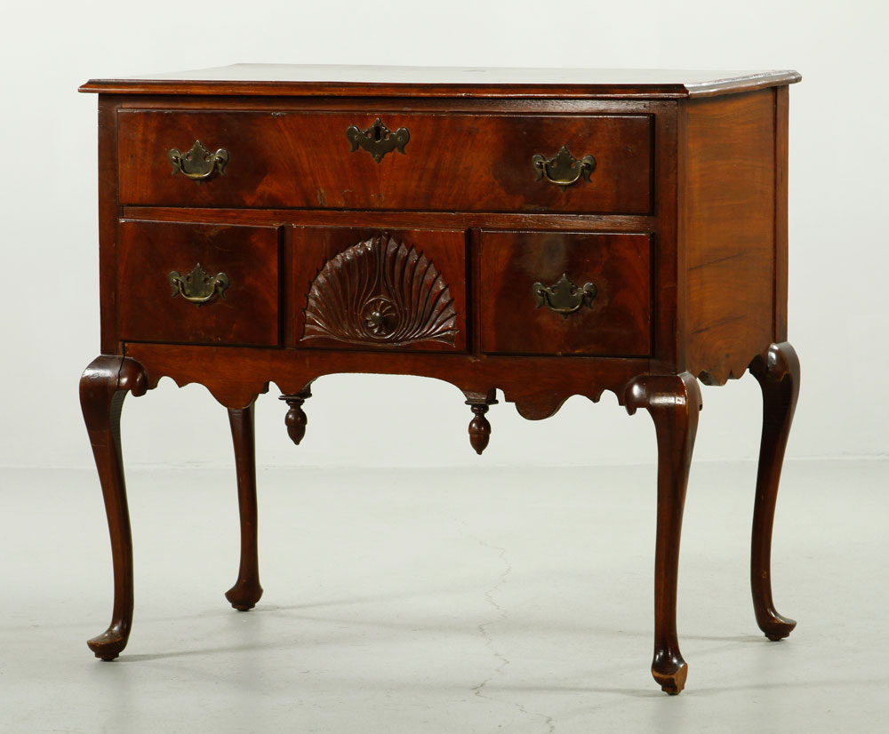 Appraisal: - th C Queen Anne Mahogany Lowboy th century Queen