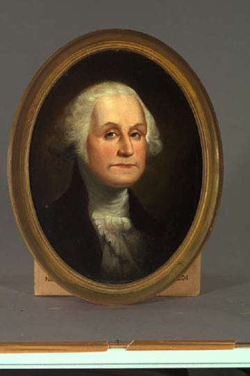 Appraisal: American School th Century Portrait of George Washington oil on