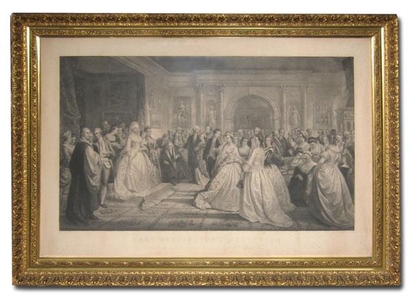 Appraisal: LADY WASHINGTON'S RECEPTION'' ENGRAVING By Ritchie after a painting by