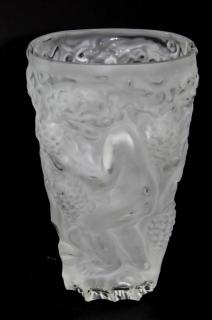 Appraisal: LALIQUE FRANCE CRYSTAL VASE Lalique France crystal vase Measures -