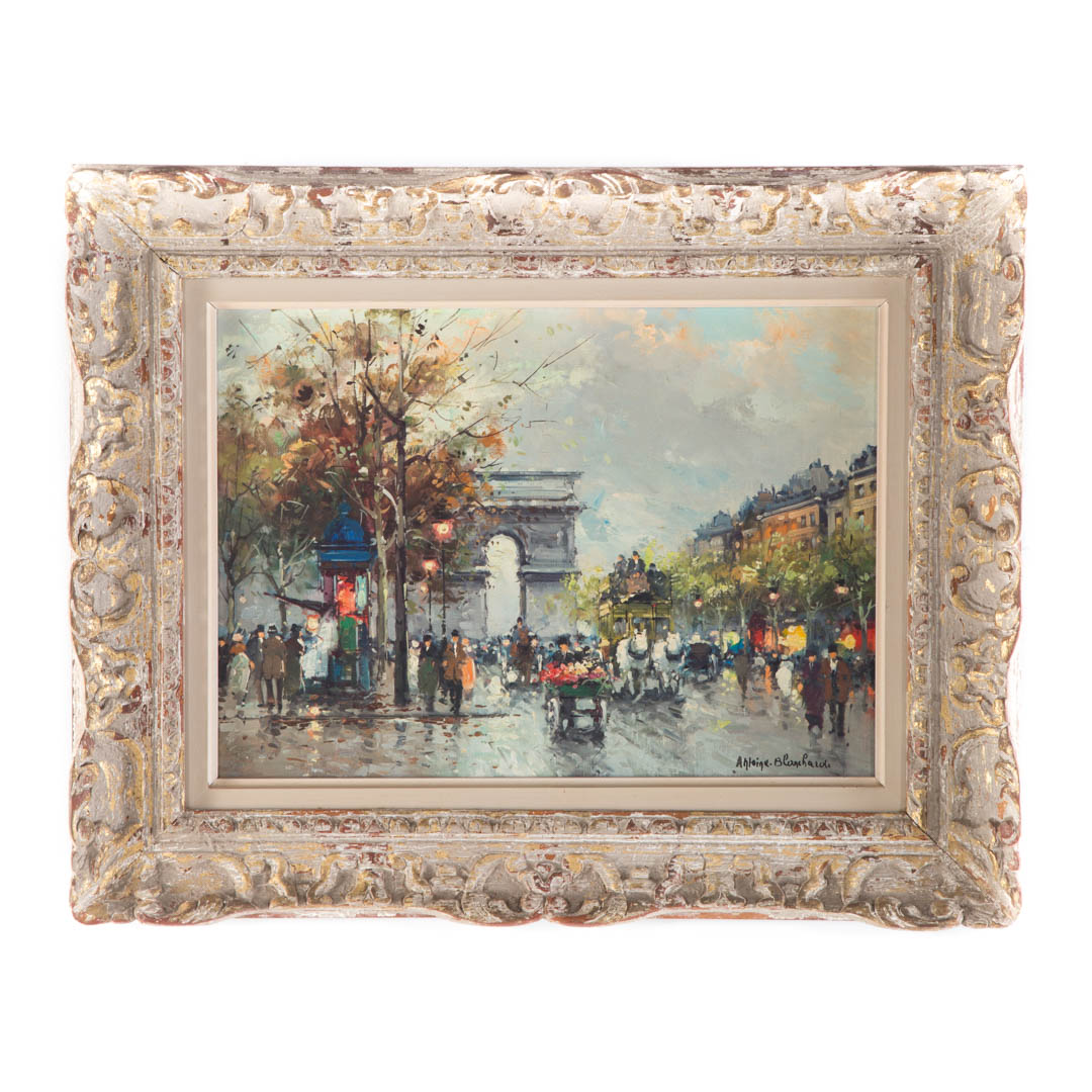 Appraisal: Antoine Blanchard Avenue de Champs-Elysees oil French - Oil on