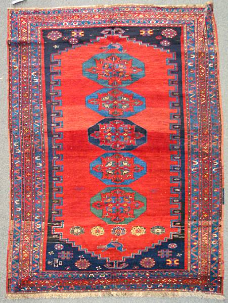 Appraisal: A Kazak rug size approximately ft in x ft