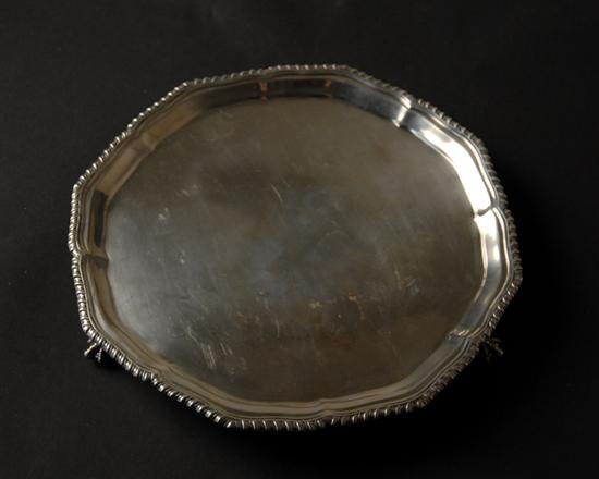 Appraisal: An E th C English Sterling Salver with marks for