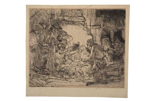 Appraisal: REMBRANDT VAN RIJN The Adoration of the Shepherds with the