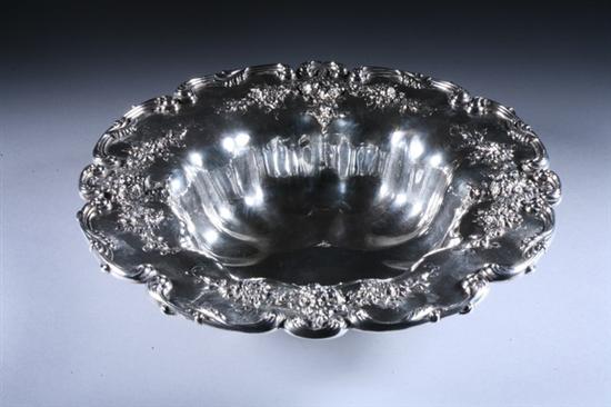 Appraisal: REDLICH CO STERLING SILVER CENTER BOWL retailed Bamberger Gaines Lobed