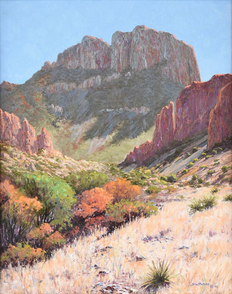 Appraisal: DON PARKS American Texas b A PAINTING El Capitan Morning