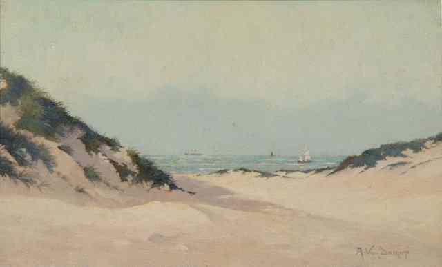 Appraisal: A VAN DAMME TH CENTURY Sea view from the dunes