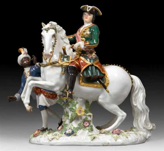 Appraisal: EMPRESS ELIZABETH PETROVNA ON HORSE Meissen second half of th