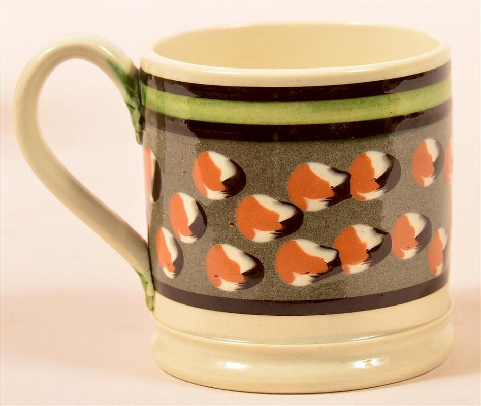 Appraisal: Carpentier Reproduction Mocha Childs Mug Don G Carpentier Reproduction Cats