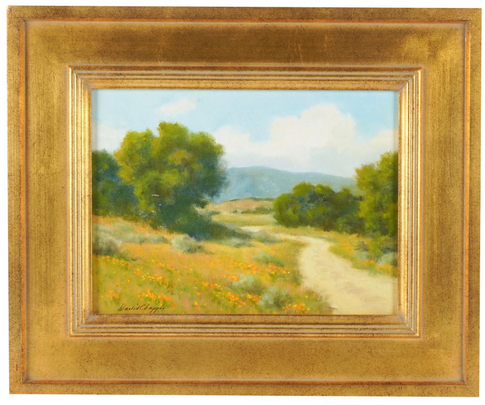 Appraisal: DAVID CHAPPLE B THE BACK ROADoil on board signed lower