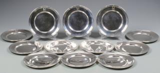 Appraisal: Gorham Sterling Bread Plates Set of Gorham sterling silver bread