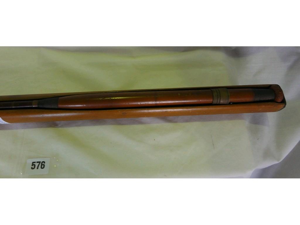 Appraisal: A Hardy two piece trout rod with a spare top