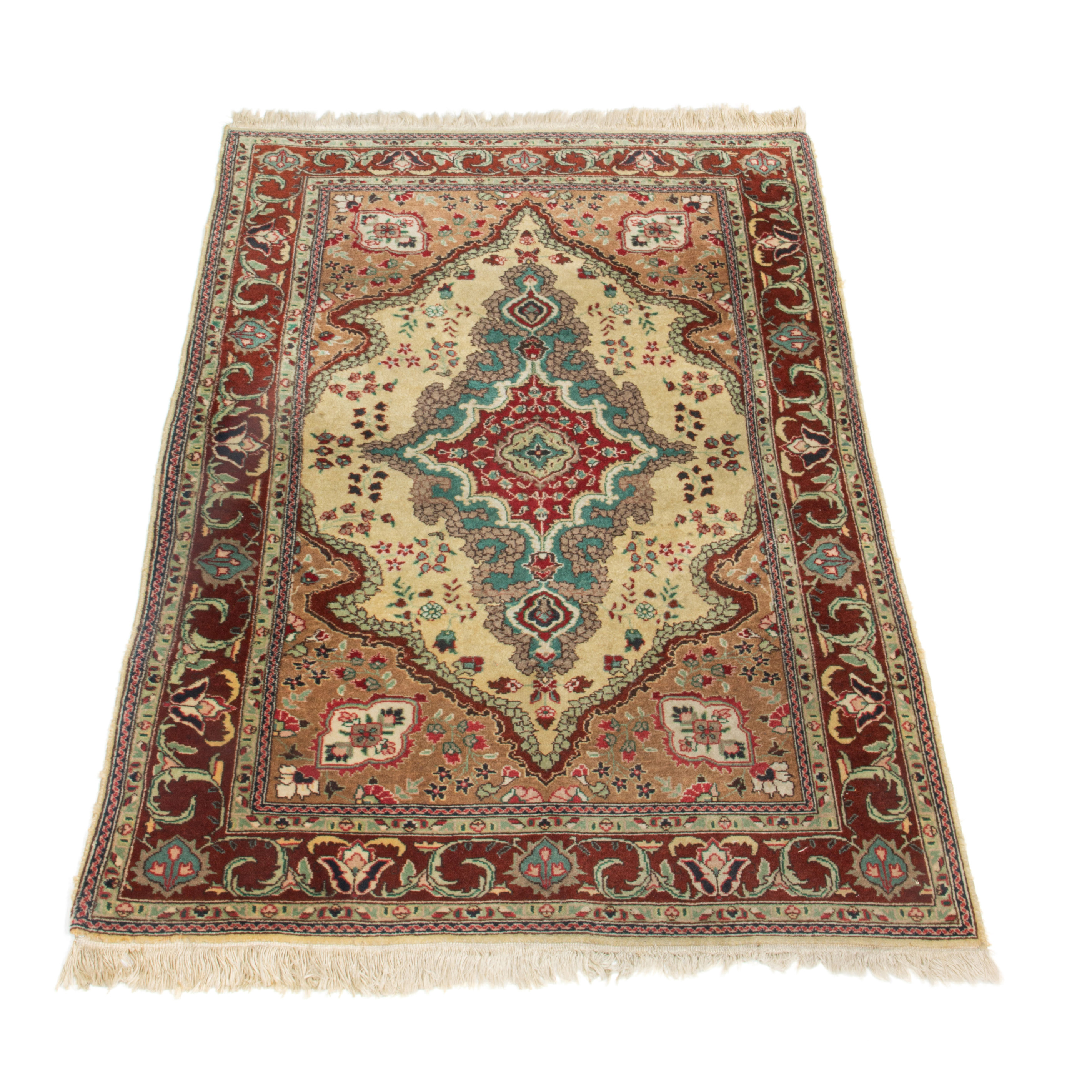 Appraisal: PERSIAN TABRIZ CARPET Persian Tabriz carpet ' x '