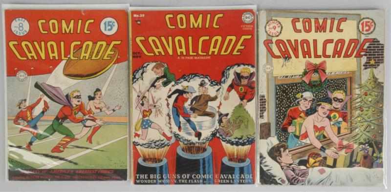 Appraisal: Lot of s Comic Cavalcade Comics Description This lot includes