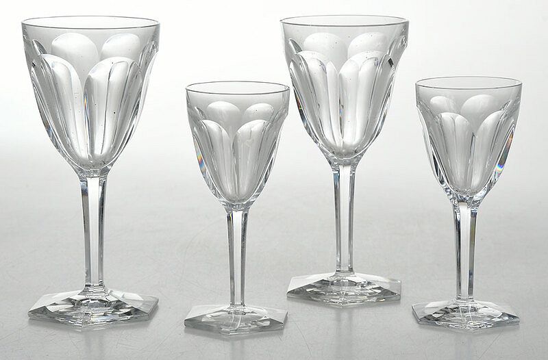 Appraisal: Set of Baccarat Harcourt Crystal Stems French th century six