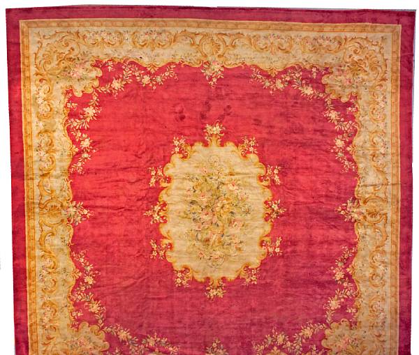 Appraisal: A Savonnerie carpet France late th century size approximately ft