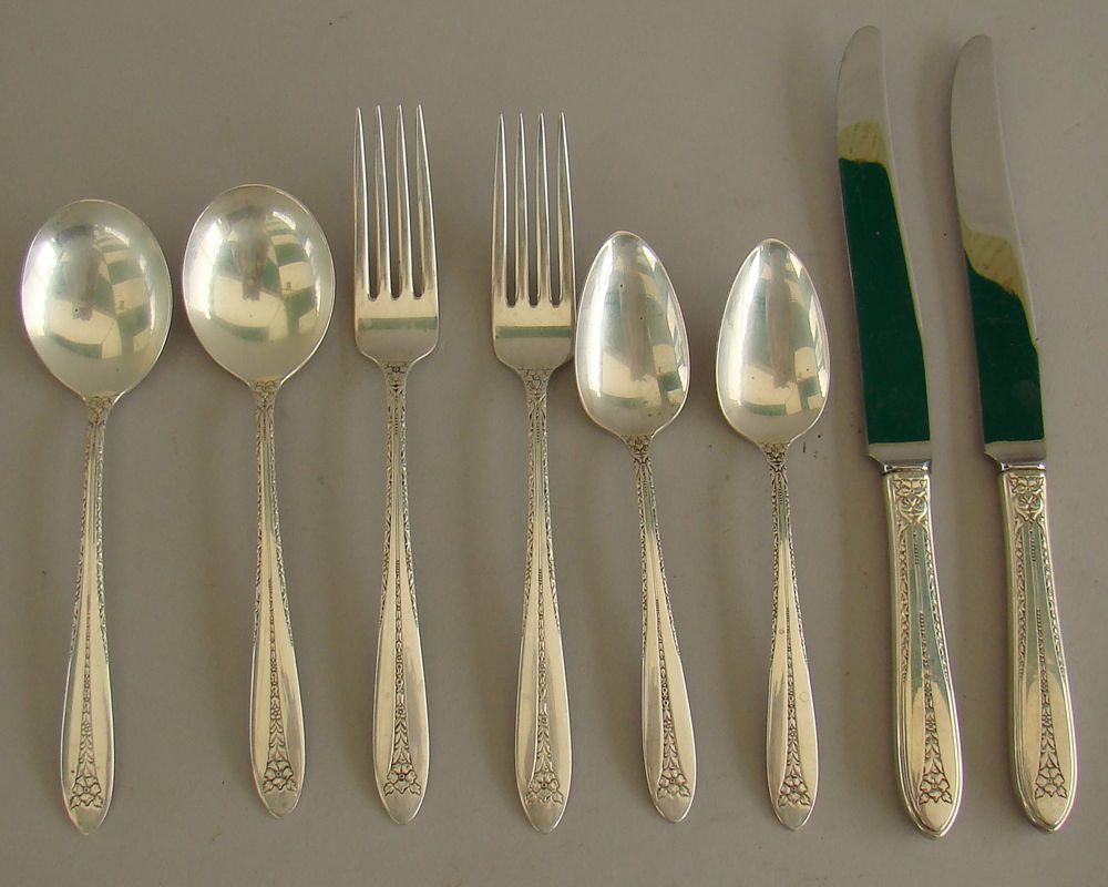 Appraisal: STERLING SILVER PARTIAL FLATWARE SET By National Silver Co in