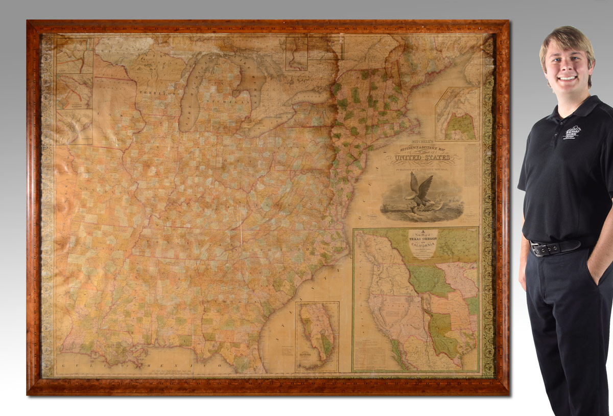 Appraisal: MITCHELL S Augustus ''Mitchell's Reference and Distance Map of the