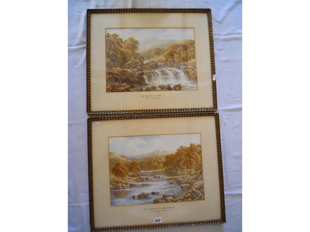 Appraisal: A pair of early th century watercolours of river scenes