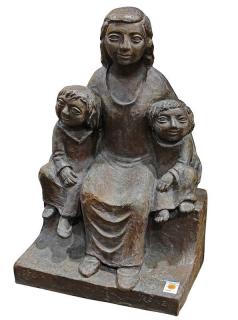 Appraisal: Sculpture Clement Renzi Clement Renzi American - Mother with Children