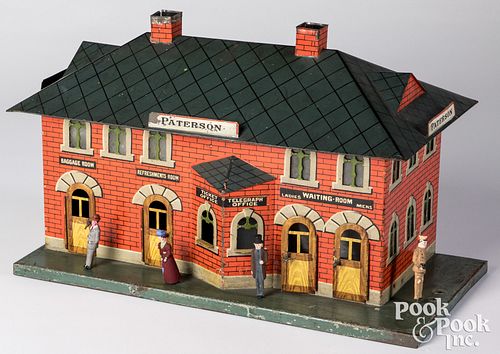 Appraisal: MARKLIN PATERSON STATIONMarklin Paterson Station a scarce train building made