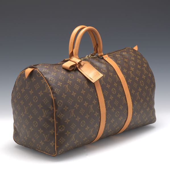 Appraisal: LOUIS VUITTON KEEPALL MONOGRAM CANVAS TRAVEL BAG x x Virtually