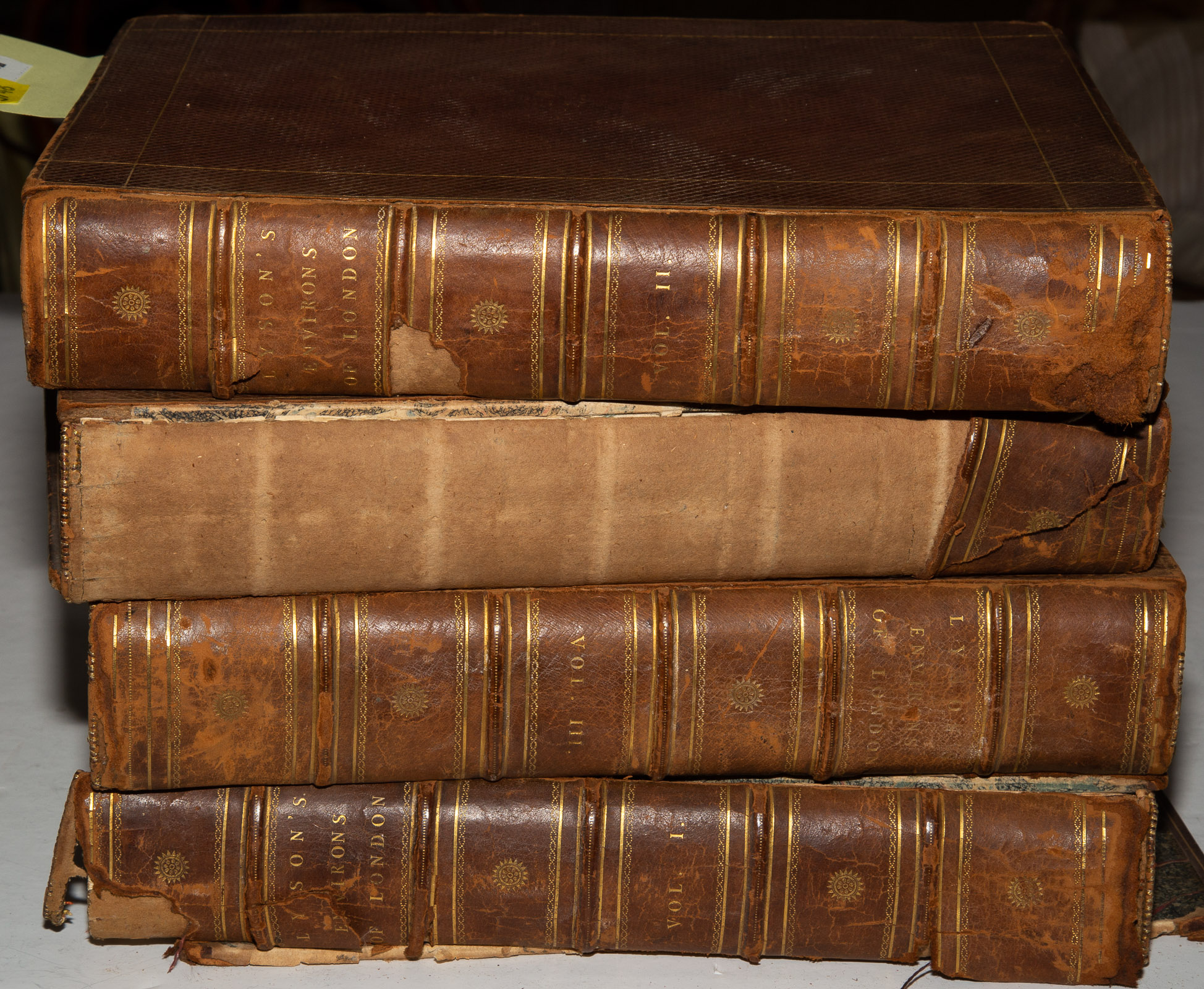 Appraisal: RARE BOOKS ENVIRONS OF LONDON Daniel Lysons THE ENVIRONS OF