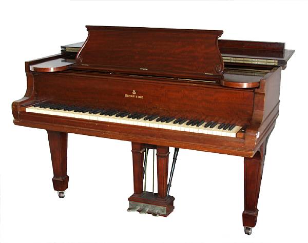 Appraisal: A Steinway mahogany grand piano Model O circa serial number