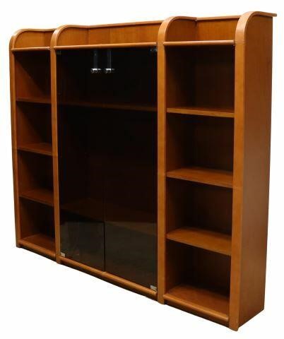 Appraisal: Italian modern bookcase attributed to Poltrona Frau late th c