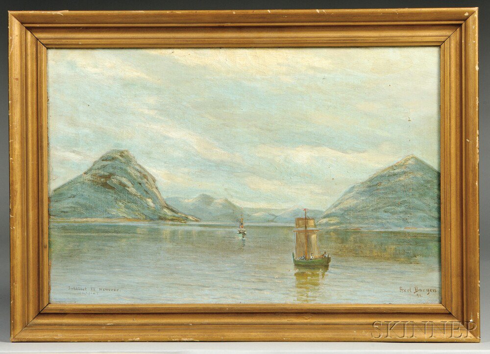 Appraisal: Axel Borgen Norwegian th th Century Namsos Bay View with