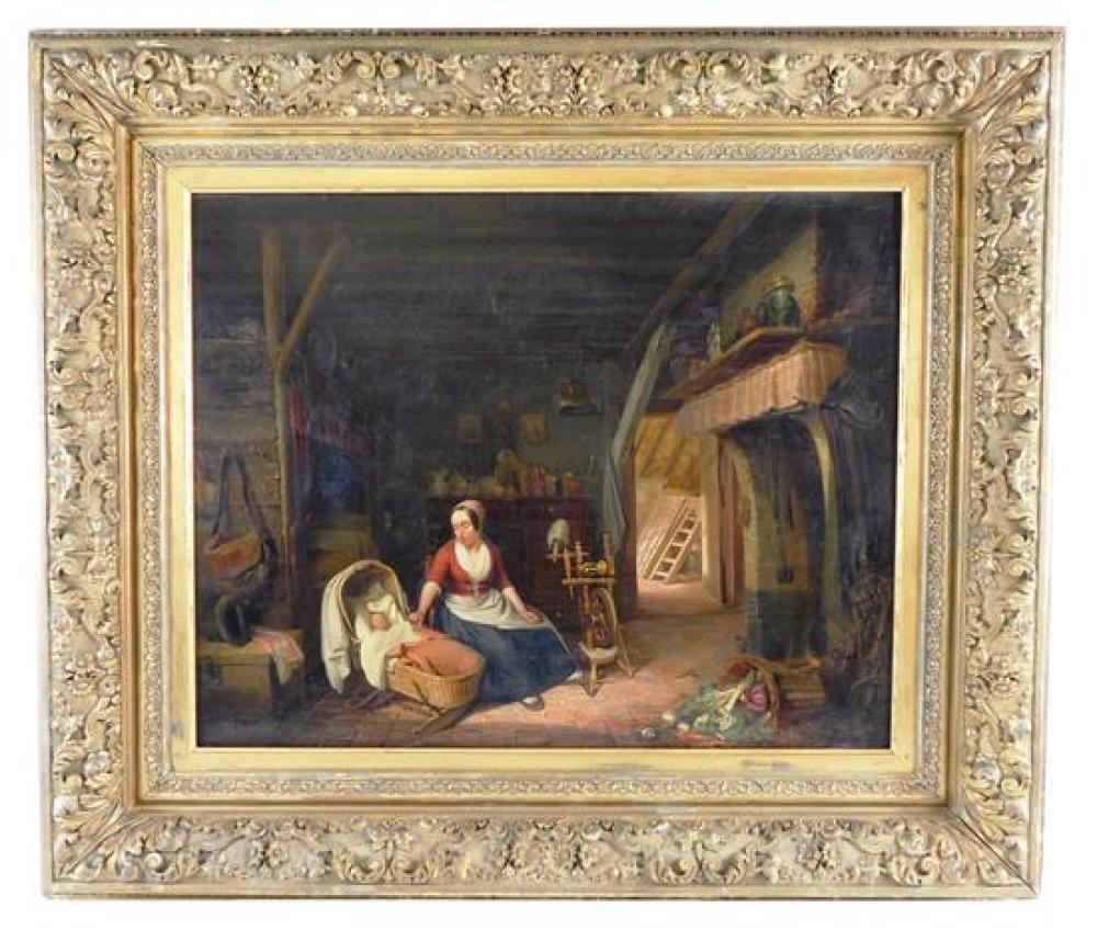 Appraisal: M J de Prins Netherlands th C oil on board