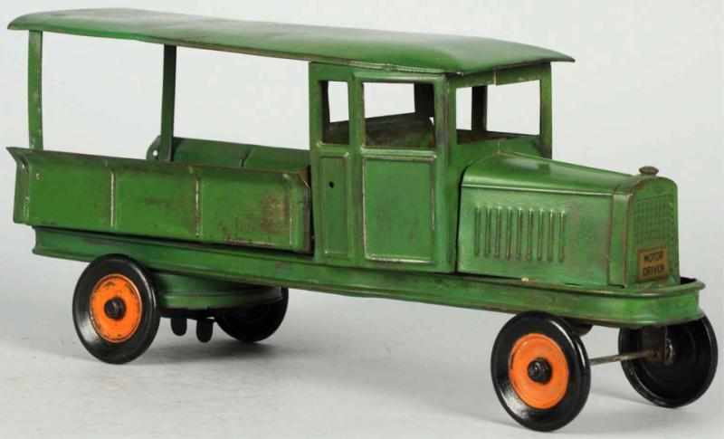 Appraisal: Pressed Steel Kingsbury Truck Wind-Up Toy Decal Motor Driven on