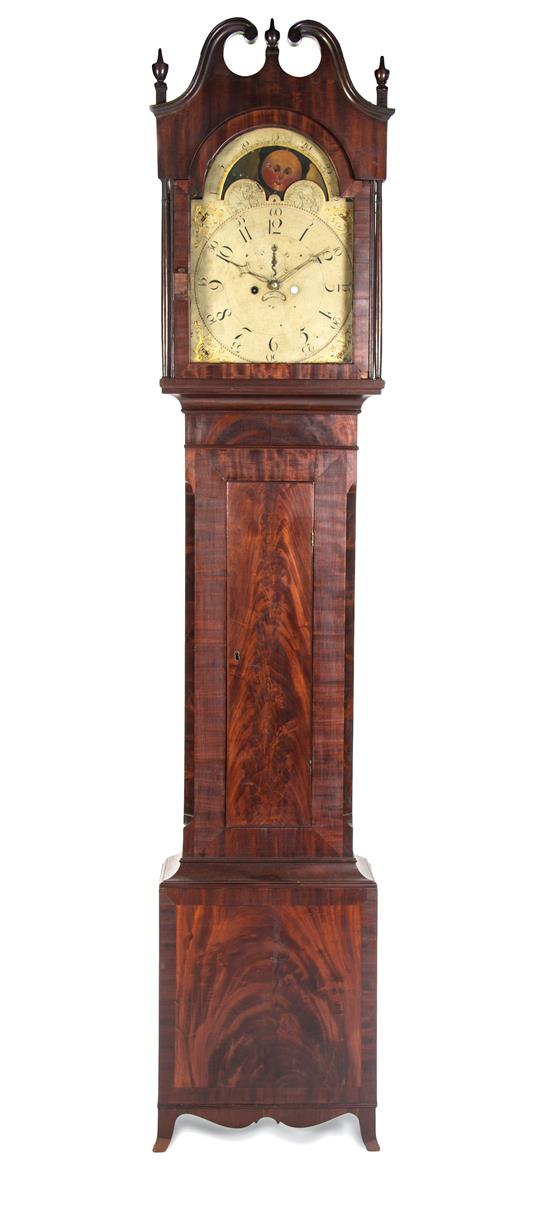 Appraisal: Sale Lot An American Mahogany Tall Case Clock having a