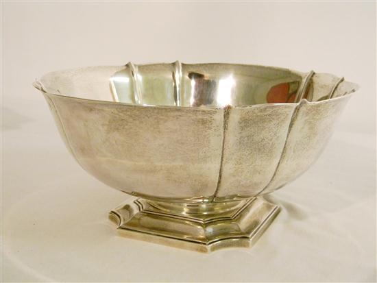 Appraisal: STERLING Cartier sterling footed bowl '' diam '' h square