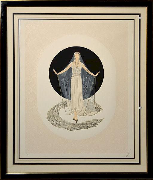 Appraisal: Erte Signed Serigraph Erte French - Pencil signed and numbered