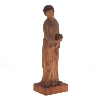 Appraisal: Teiji Tsuda wood sculpture Teiji Tsuda wood sculpture Teiji Tsuda