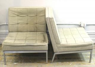 Appraisal: Florence Knoll Mid The Mid-Century Modern pair of armless Knoll