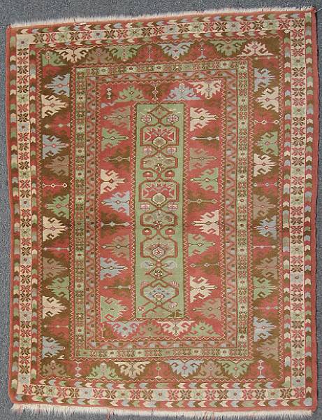 Appraisal: A Turkish rug size approximately ft x ft in