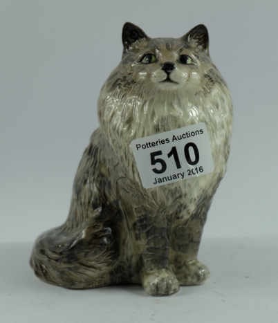 Appraisal: Beswick Grey striped seated cat