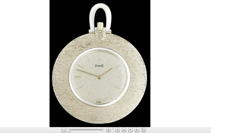 Appraisal: karat white gold pocket watch PiagetCircular case brushed white gold