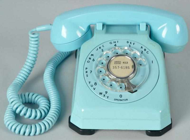 Appraisal: Blue Stromberg Carlson Cradle Telephone Circa No chips or cracks