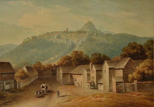 Appraisal: JOHN 'WARWICK' SMITH - 'A View of Launceston Cornwall' watercolour