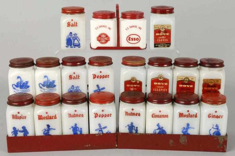 Appraisal: Lot of Range Spice Salt and Pepper Sets Description s