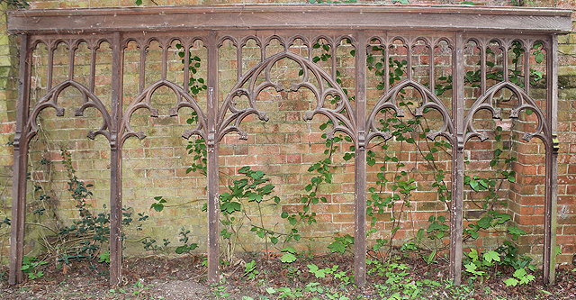 Appraisal: A VICTORIAN CARVED OAK UPPER SECTION from a rood screen